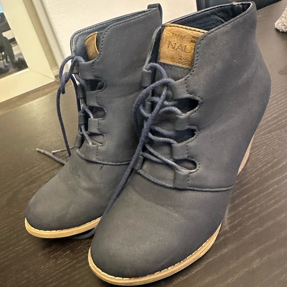 Náutica navy blue wedges - Picture 1 of 4